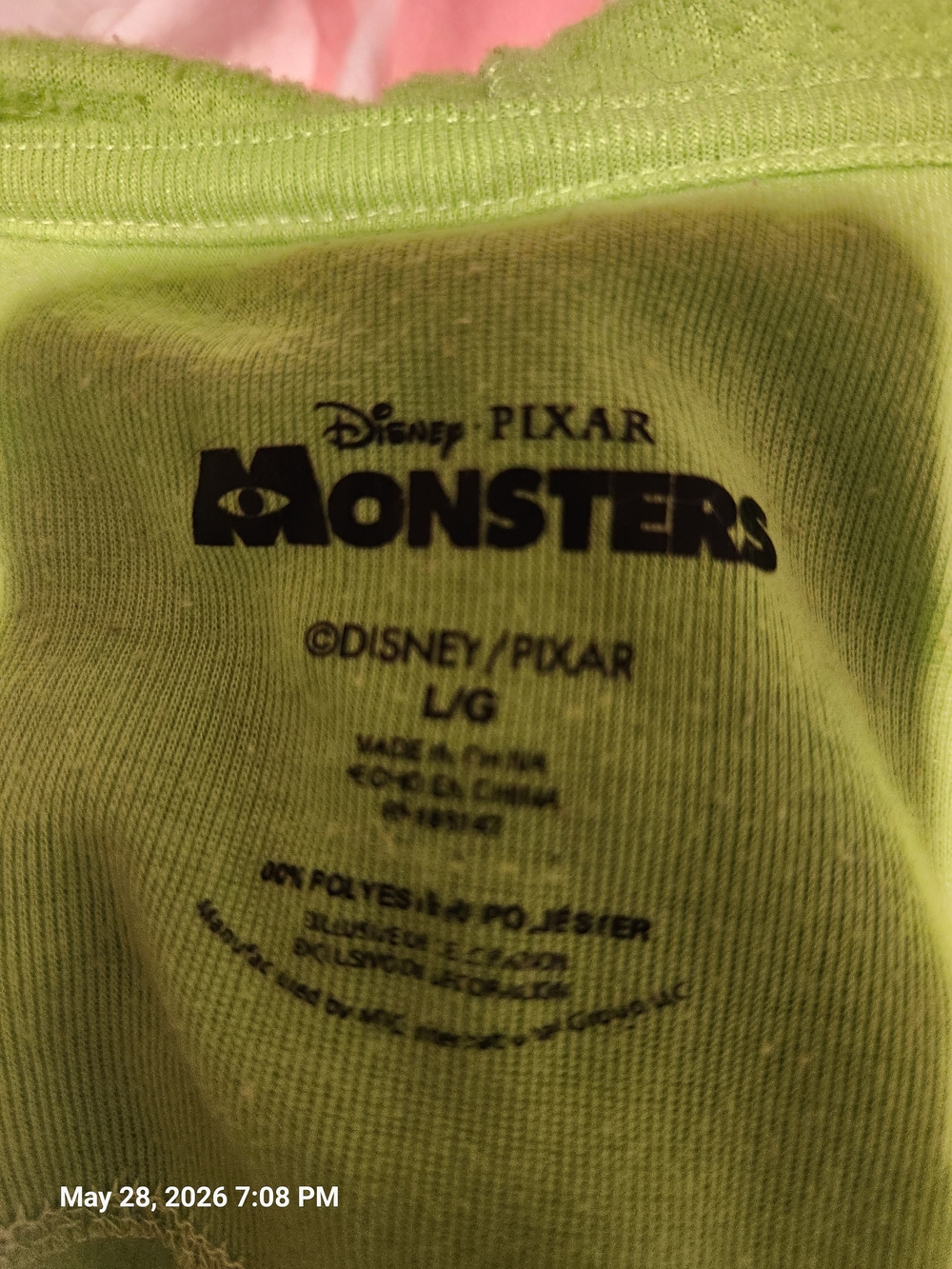 Disney Monster Mike Kwazouski Onesie with Eye and Teeth Graphic - Picture 4 of 4